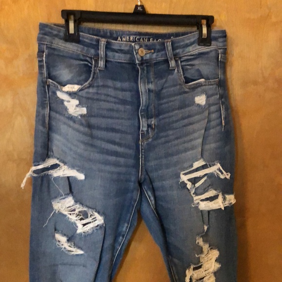 American Eagle- super high rise jegging- indigo blue - Picture 4 of 8